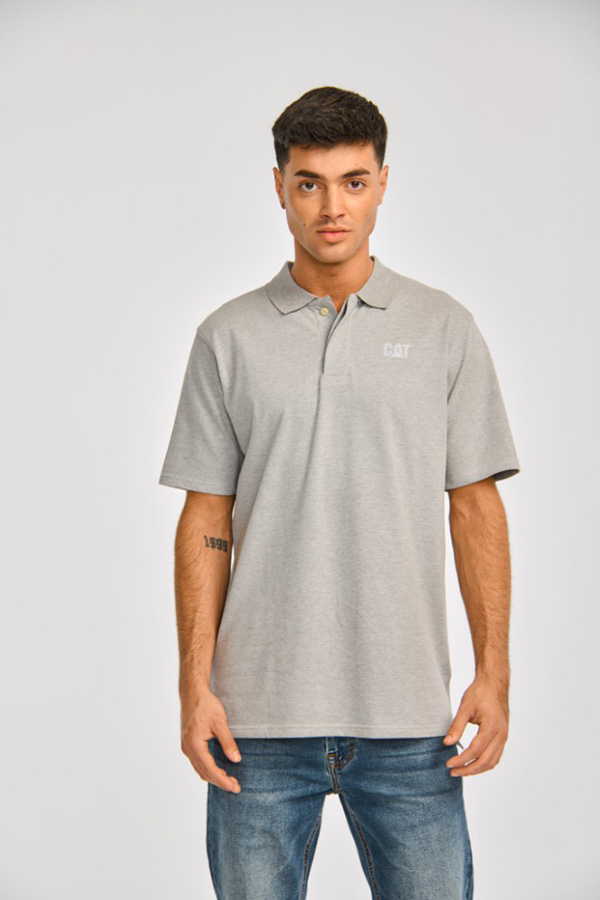 Polo Cat Logo Pique