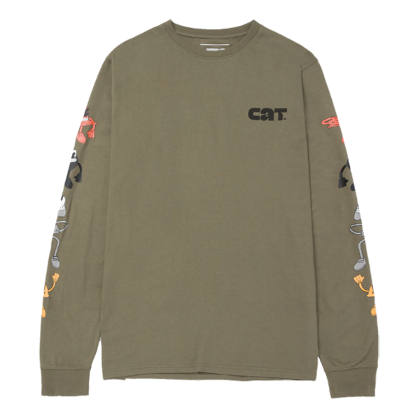 Polera Kidult L/S Graphic Tee Cat