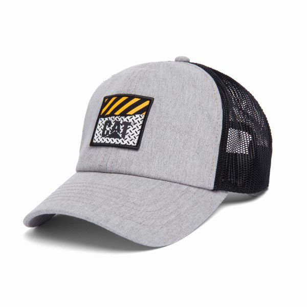 Gorra Cat Diamond Plate Unstructured Mesh Back Hat Cat