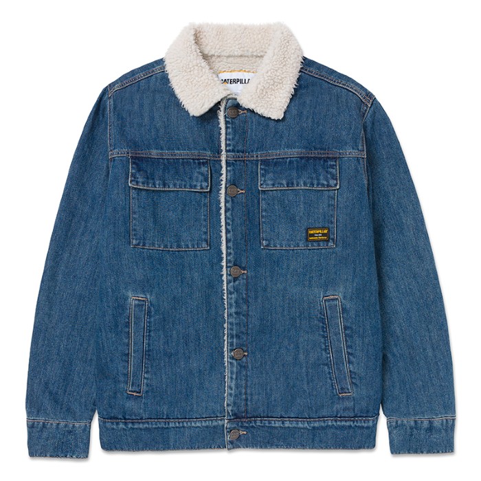 Chaqueta Denim Sherpa Lined Work Cat
